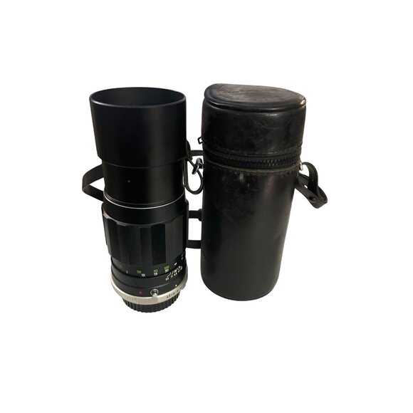 Vintage Minolta Mc Tele Rokkor-pe 200mm F/4.5 Camera Lens With Original Case - Picture 1 of 4